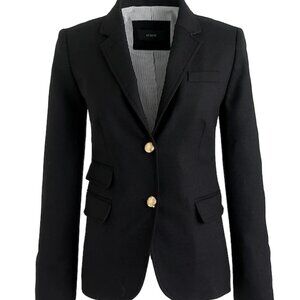 J Crew Black Schoolboy Blazer Size 2